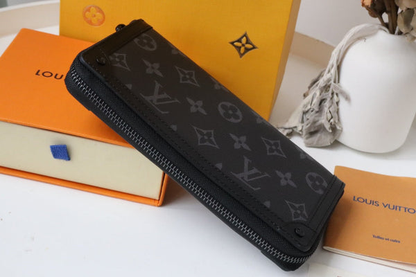 PORTAFOGLIO TRUNK ZIPPY 19.5 NERO TELA MONOGRAMMA