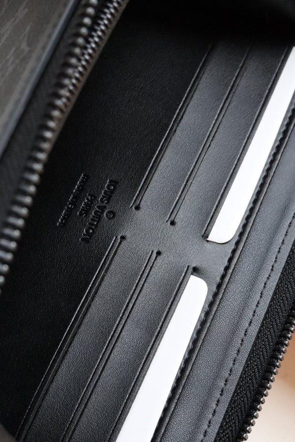 PORTAFOGLIO TRUNK ZIPPY 19.5 NERO TELA MONOGRAMMA