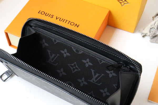 PORTAFOGLIO TRUNK ZIPPY 19.5 NERO TELA MONOGRAMMA