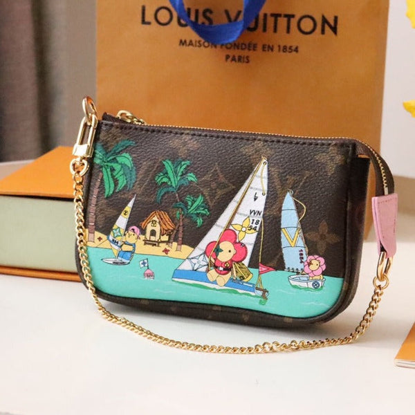 MINI POCHETTE ACCESSOIRES 15.5 TELA MONOGRAMMA