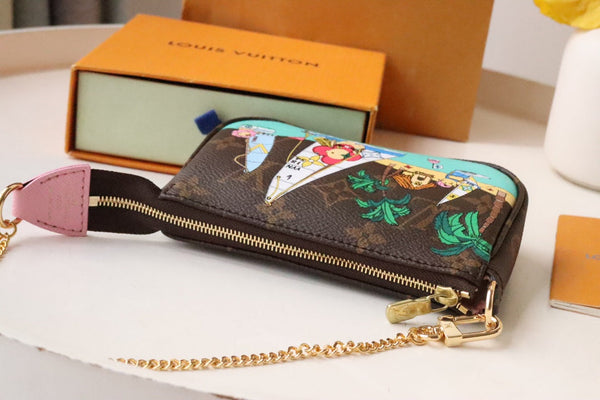 MINI POCHETTE ACCESSOIRES 15.5 TELA MONOGRAMMA