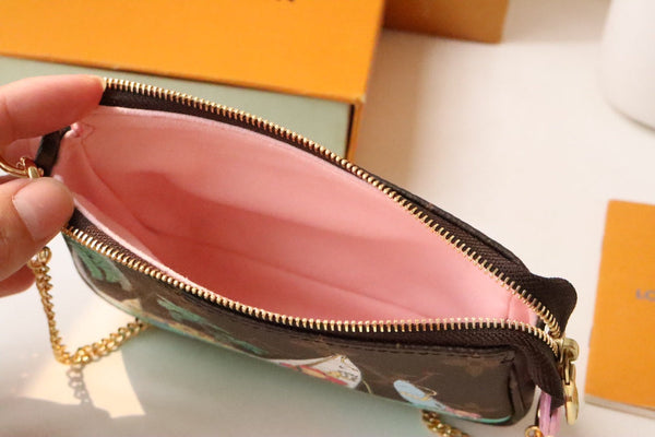 MINI POCHETTE ACCESSOIRES 15.5 TELA MONOGRAMMA