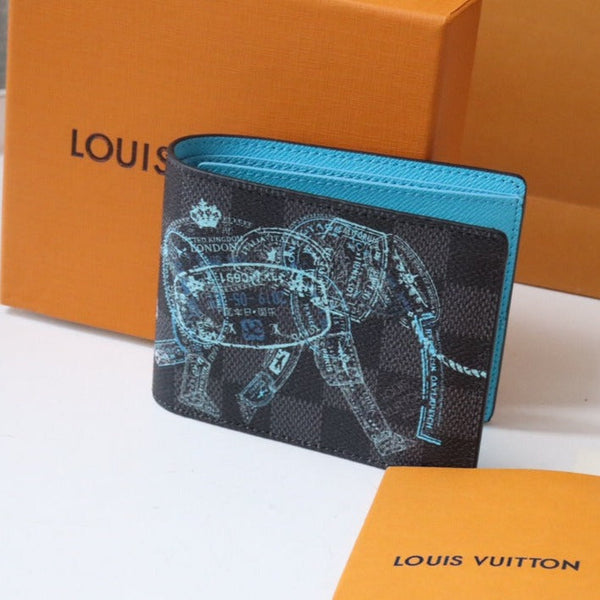 PORTAFOGLIO SLIM 12 NERO BLU TELA