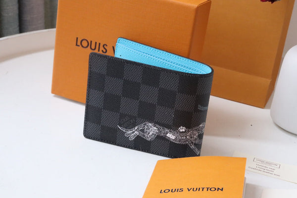 PORTAFOGLIO SLIM 12 NERO BLU TELA