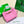 BV SMALL ANDIAMO 25CM PINK LAMBSKIN