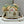 MEDIUM LADY D-JOY 26 BUTTERFLY STUD WHITE LAMBSKIN