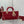 MEDIUM LADY D-JOY 26 VITELLO VERNICIATO ROSSO