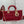 MEDIUM LADY D-JOY 26 VITELLO VERNICIATO ROSSO