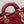 MEDIUM LADY D-JOY 26 VITELLO VERNICIATO ROSSO