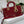 MEDIUM LADY D-JOY 26 VITELLO VERNICIATO ROSSO