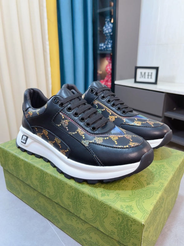 GG SNEAKER BLACK WITH ON PATTERN