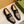 GG BLACK LEATHER AND CANVAS MAXI LOAFERS