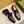 GG BLACK LEATHER AND CANVAS MAXI LOAFERS