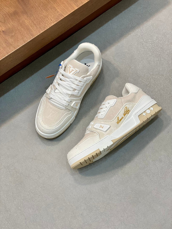 LV TRAINER SNEAKER MONOGRAM BEIGE