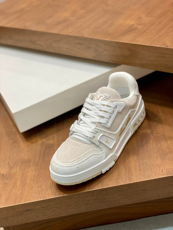 LV TRAINER SNEAKER MONOGRAM BEIGE