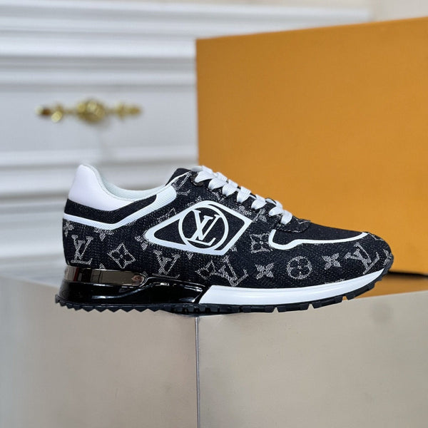 SNEAKER LV RUN AWAY IN TESSUTO DENIM NERO
