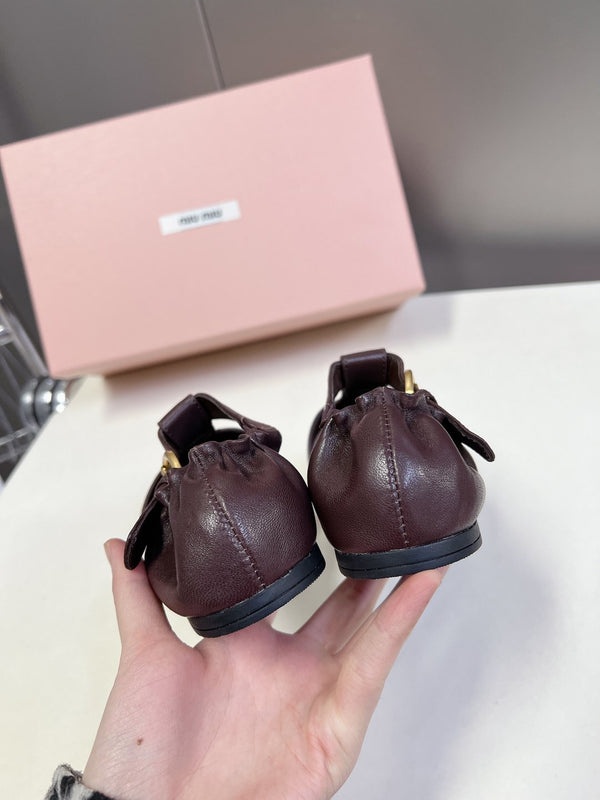 Miumiu Sandal Dark Brown Calfskin