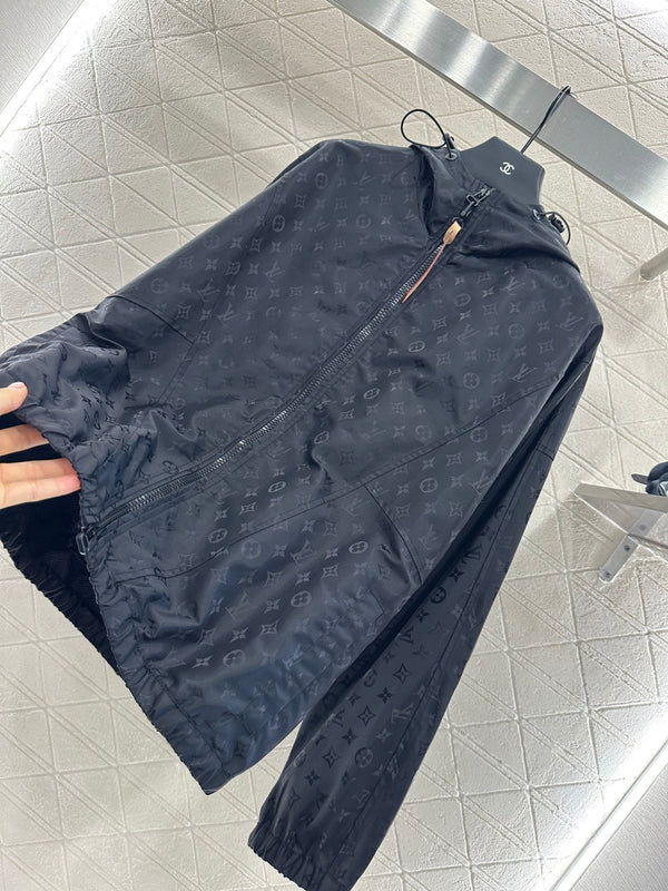 Giacca LV25 Obscure Jackquard in poliestere nero 291079