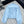 Moncle 25 Stand-Up Collar Double Zip Jacket Blue Cotton amd Polyester  267975