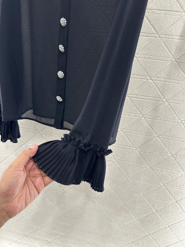 CAMICIA CHANEL IN PIZZO CON VOLANT MOD. 285