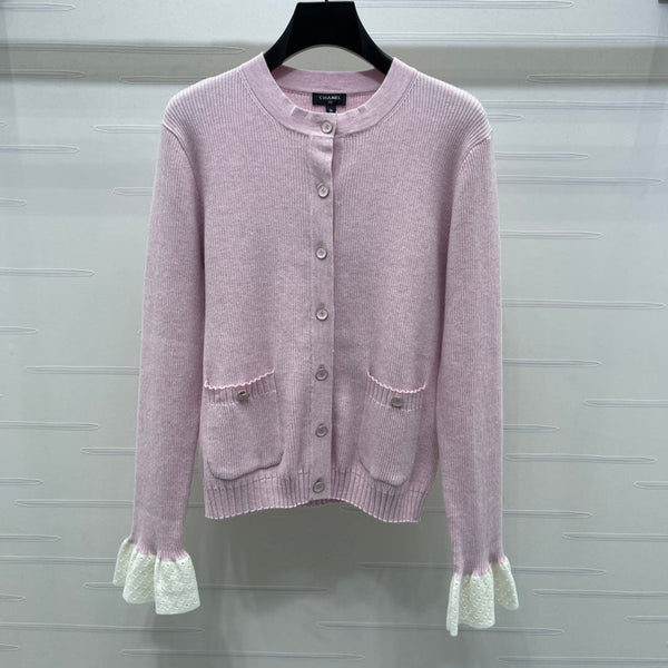 CARDIGAN CHANEL IN LANA A MANICHE LUNGHE MOD. 282