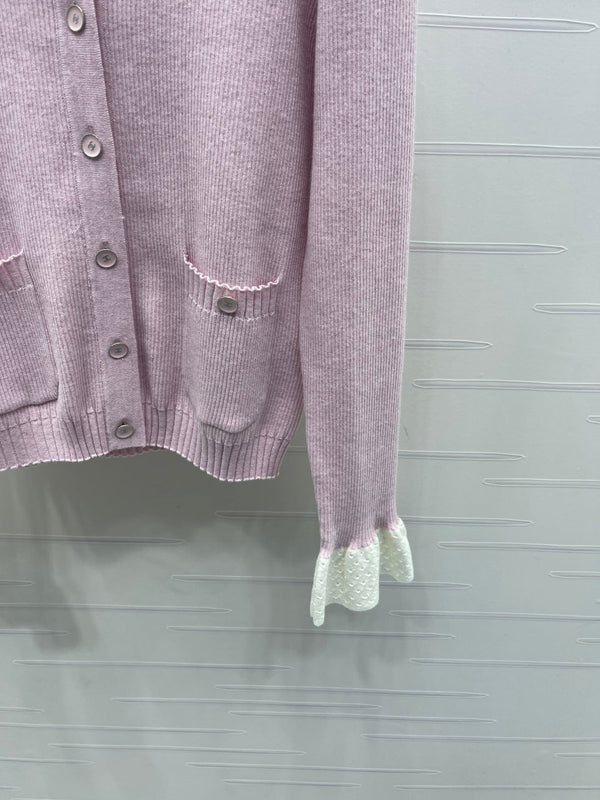 CARDIGAN CHANEL IN LANA A MANICHE LUNGHE MOD. 282
