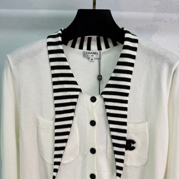 CARDIGAN CHANEL IN LANA A MANICHE LUNGHE MOD. 274