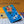 LV Wallet 14cm Blue Monogram Canvas 261846