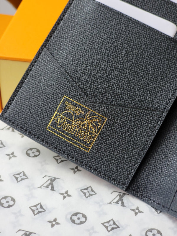 LV Wallet 14cm Black Monogram Canvas 261847