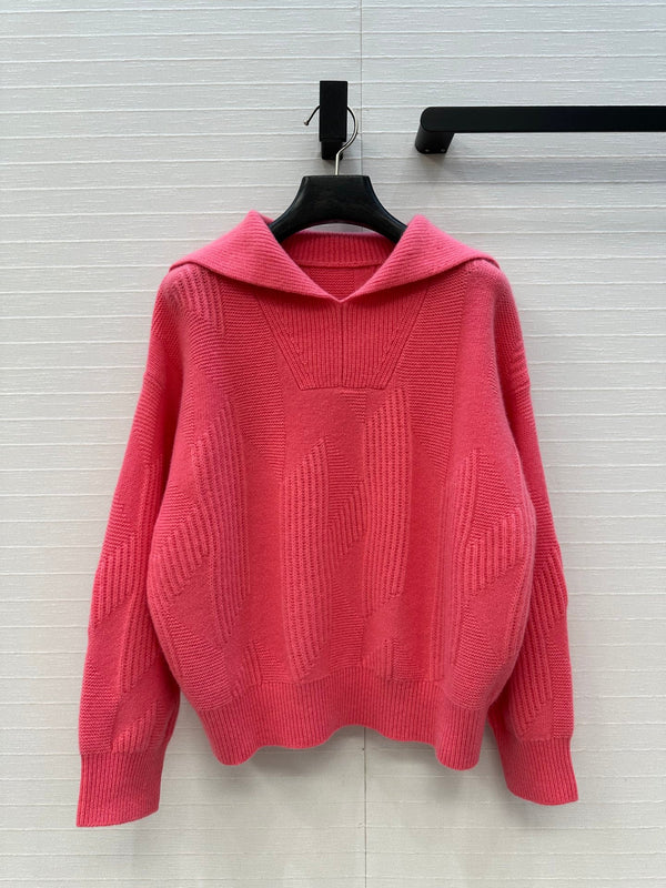 HM Letter Sweater in Red Cashmere
