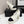 Chanel 25 Platform Thick Heel Shoe White Black Sheepskin