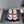 CC 25SS Flower Buckle Platform Beach Slides in Pink Cowhide