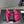 CC 25SS Flower Buckle Platform Beach Slides in Fuchsia Pink High-Mercerized Sardine