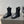 CC 25S Round-Toe Zippered Ankle Boots in Black Cowhide and Embroidered Latticework 442503