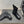 CC 25S Round-Toe Electric Embroidered Thick-Sole Ankle Boots in Black Cowhide and Embroidered Latticework 442495