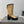 CC 25S Round Toe Mid-Heel Zippered High Boots in Brown Black Cowhide 442488
