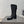 CC 25S Round Toe Mid-Heel Zippered High Boots in Black Cowhide 442487