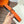 H JUMPING BELT 38MM BLACK BUCKLE & REVERSIBLE ORANGE AND BLACK LEATHER