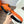 H JUMPING BELT 38MM BLACK BUCKLE & REVERSIBLE ORANGE AND BLACK LEATHER