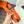 H JUMPING BELT 38MM BLACK BUCKLE & REVERSIBLE ORANGE AND BLACK LEATHER