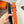 H JUMPING BELT 38MM BLACK BUCKLE & REVERSIBLE ORANGE AND BLACK LEATHER