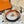 H COR BAROQUE BELT 24MM GOLD BUCKLE & REVERSIBLE ORANGE AND BLACK LEATHER