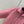 Giacca da baseball BV con doppia cerniera in pelle di agnello rosa