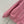 Giacca da baseball BV con doppia cerniera in pelle di agnello rosa