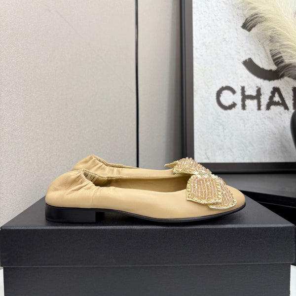 CC 25s Coco Beach Ballerine Beige Pelle di Pecora 331787