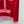 CC 25F Round-Neck Knitted Long-Sleeved Cardigan Red Wool