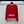 CC 25F Round-Neck Knitted Long-Sleeved Cardigan Red Wool