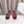CD DWAY flip-flop colorblocked logo embroidery burgundy 45mm cowhide