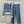CC 25 Collar Jacket and Casual Trousers Waffle Suit Blue Rayon