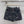 CC 25 Flower Jean Shorts Dark Gray Cotton